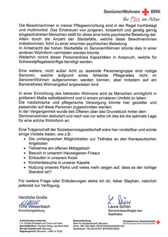 Brief an Bürgermeister Alzenau April 2024 "Situation Barrierefreies Wohenn in der Stadt Alzenau"